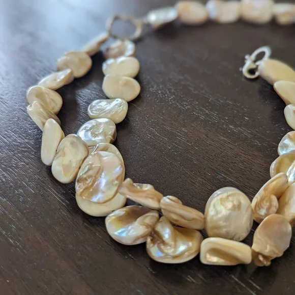 Silpada Vintage Mother of Pearl 2 Strand Necklace - Picture 7 of 9